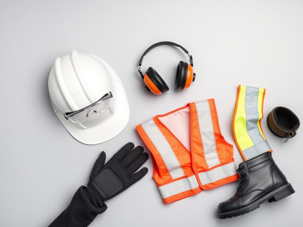 Equipos de protección personal: casco, lentes, guantes y chaleco